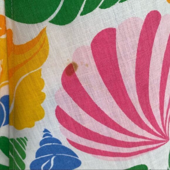Vintage Pop-O Florida Sz L Pastel Shells Wrap Around Skirt - Picture 8 of 15